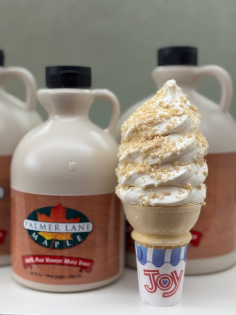 The "Maple Creemee" is a sweet treat dusted with maple sugar. (COURTESY PALMER LANE MAPLE)
