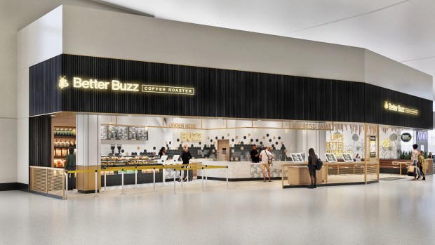 A rendering of Better Buzz's newest location in San Diego International Airport Terminal 1. (San Diego International Airport)
