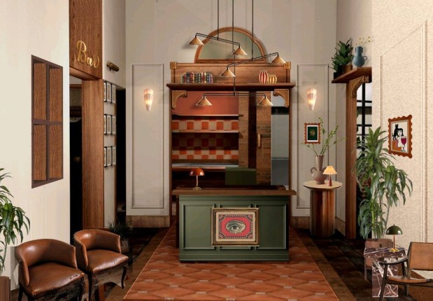 Concept rendering for Osteria Ester. Slated to open mid-Nov. 2025, the sixth concept from Good Salt Restaurant Group will feature Italian-American fare that restaurateur Jason Chin calls well timed. "I think there's a place, and almost a need, for the familiar to have a moment in Orlando." (Courtesy Good Salt Restaurant Group)