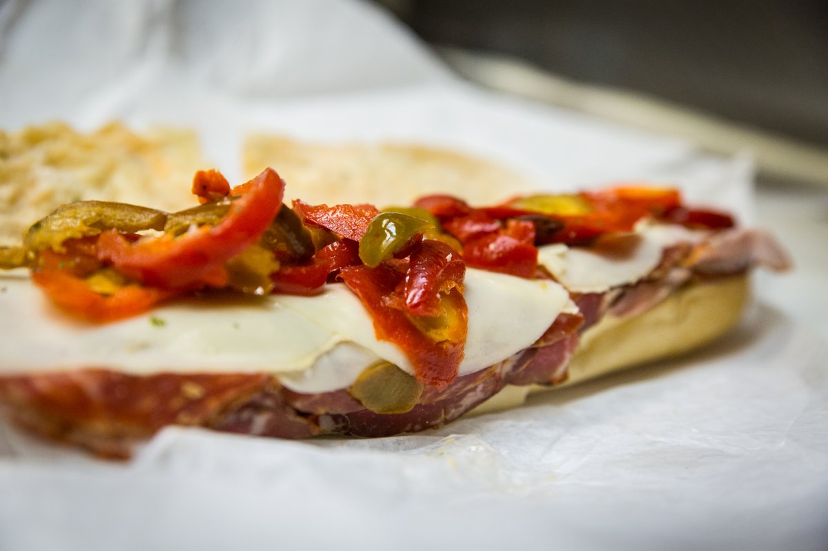 The accendino hero sandwich ($8.50) is made with spicy capicola, spicy soppressata, ham capicola, provolone cheese and hot cherry pepper at Mamma Rosa's Cucina. The accendino hero sandwich ($8.50) is made with spicy capicola, spicy soppressata, ham capicola, provolone cheese and hot cherry pepper at Mamma Rosa's Cucina.
