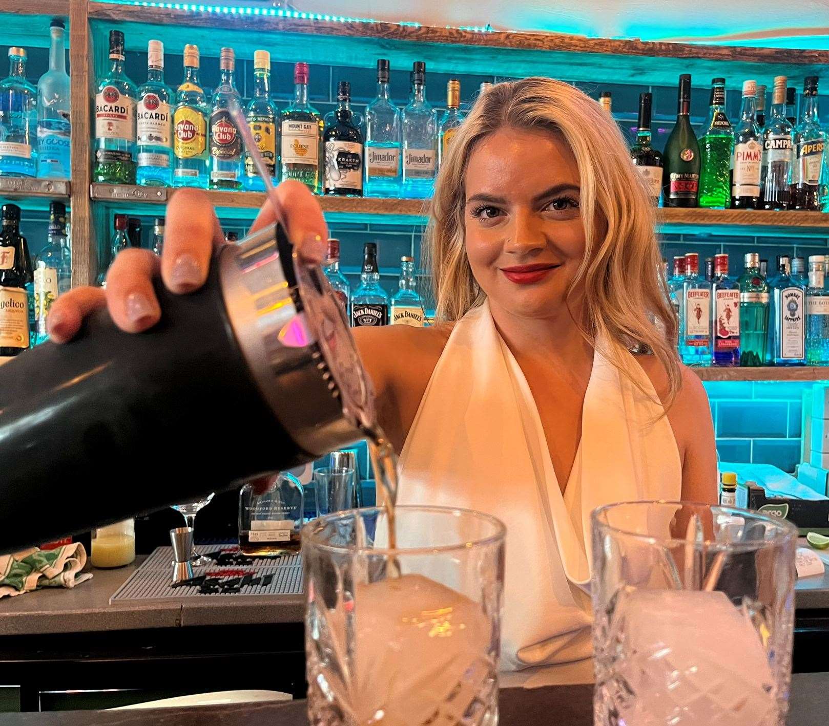 Manager of Mon Ami Brasserie, in Sittingbourne High Street, Klaudia Trelewicz. Picture: Joe Crossley