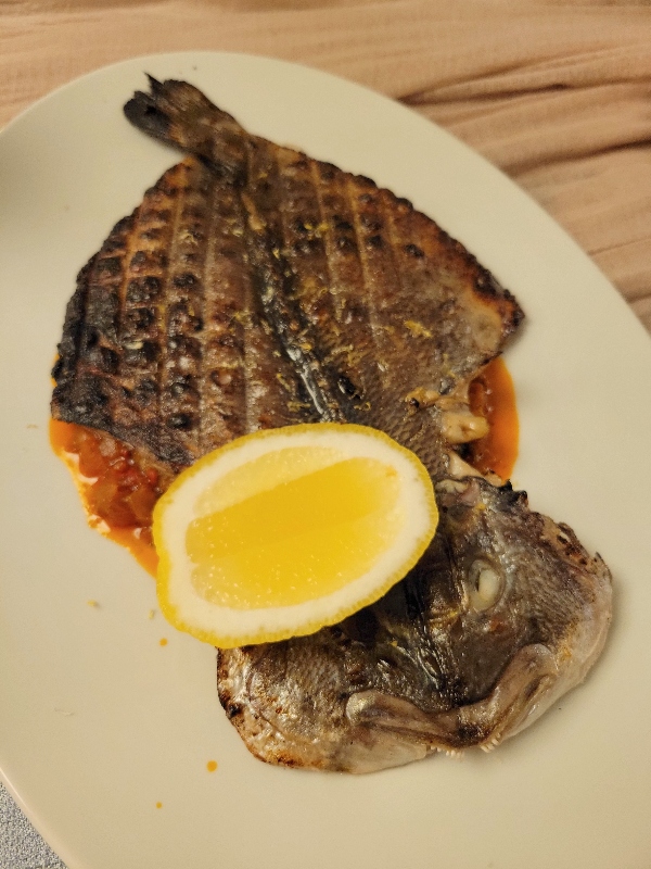 Whole Sea Bream at Abrielle
