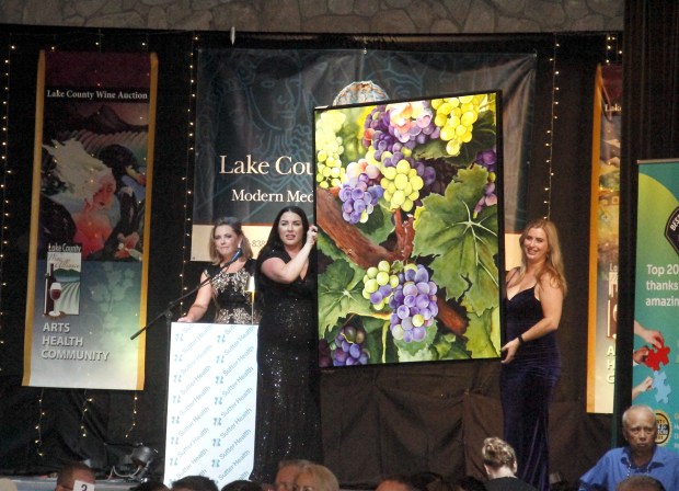 The 24th Annual Wine Auction, Kelseyville, 20 Sept. 2025. Shown,...