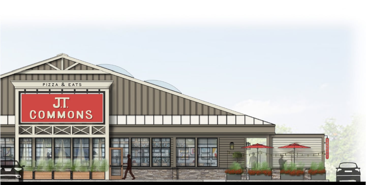 J.T. Commons is a new restaurant in Middletown, R.I., by Newport Restaurant Group that will be anchored with a Roman-style pizza program.