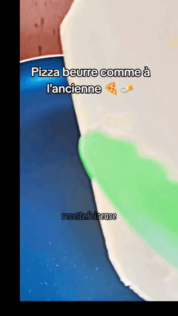 Pizza fried in butter