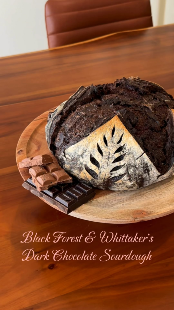 Black Forest & Whittakers Dark Chocolate Sourdough 🍒🍫🍞