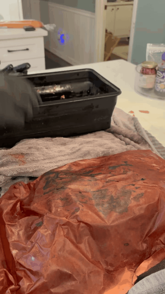 Prep for my son’s 1st birthday party.