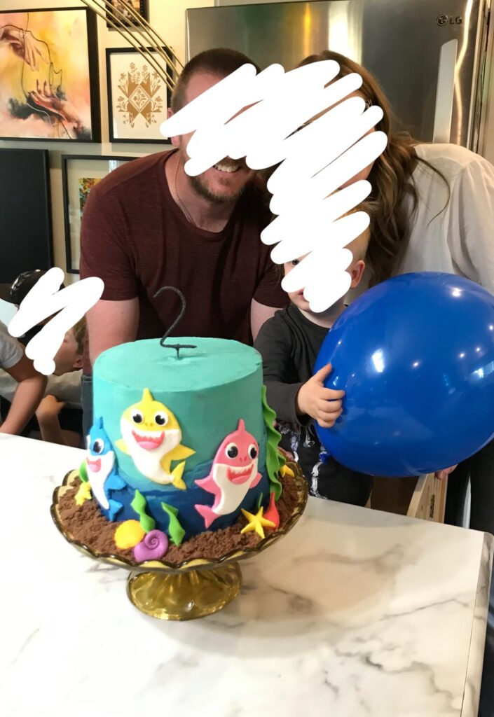 My Baby Shark’s 2nd birthday cake (1st attempt at fondant) My Baby Shark’s 2nd birthday cake (1st attempt at fondant)