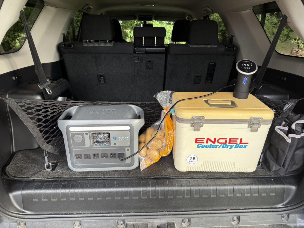 When the dinner location changes and you want to keep the cook going.