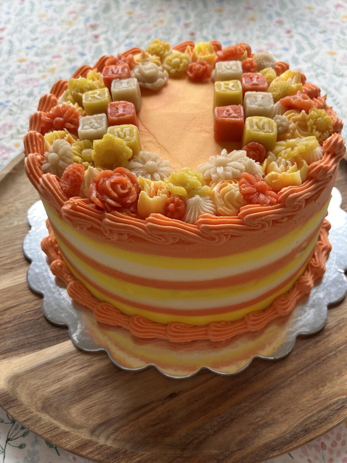 A lemon cake for my friends baby’s christening