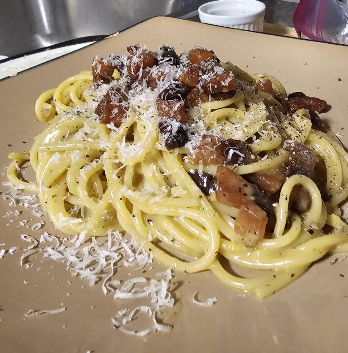 Last night's carbonara