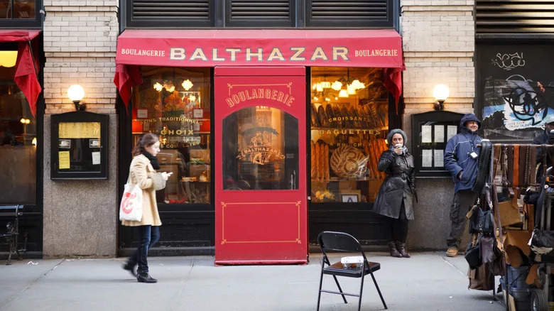Balthazar bakery storefront in Soho