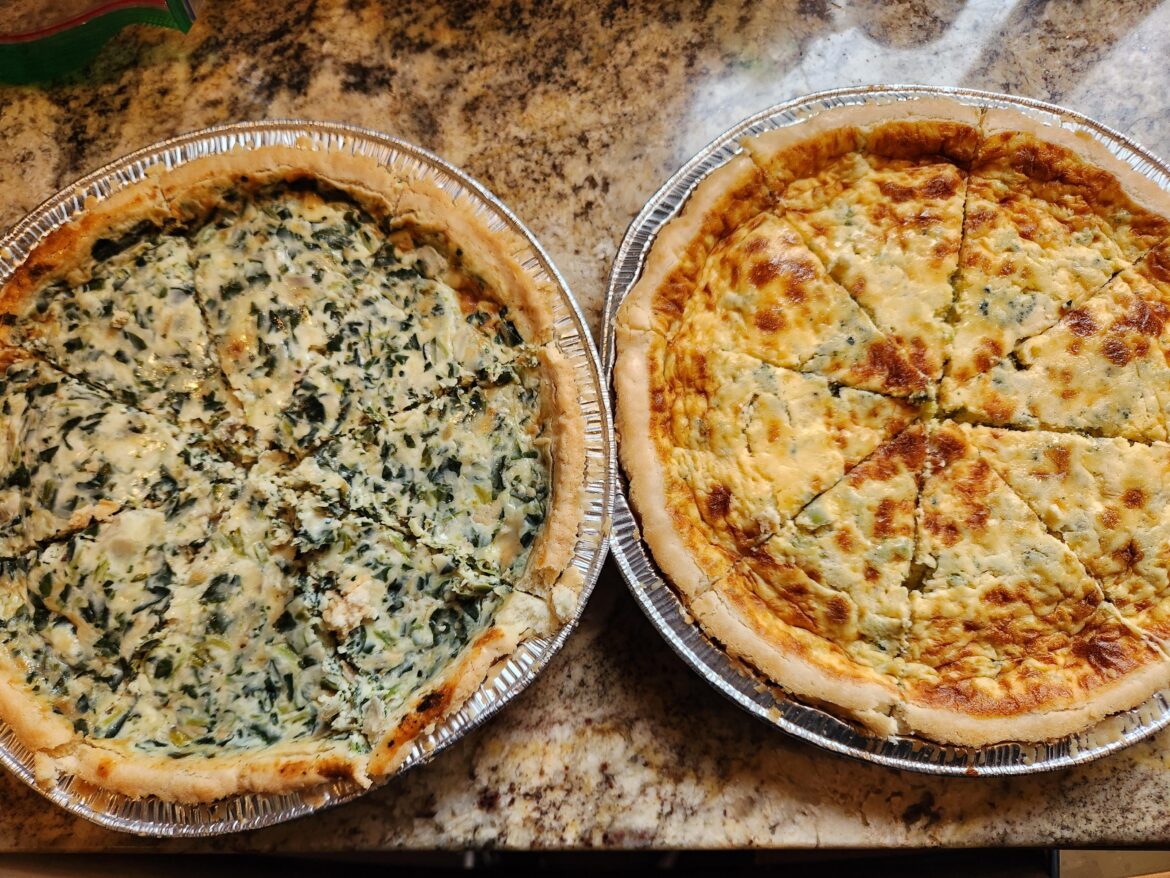Sometimes meal prep is buying 2 pre-made quiches from Costco and getting 16 servings for no effort