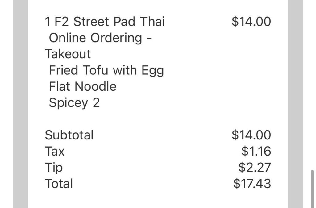 Free Tofu Pad Thai @ Sap’s Ver Fine Thai Free Tofu Pad Thai @ Sap’s Ver Fine Thai