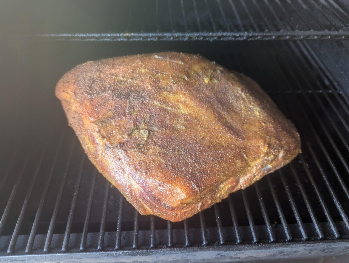 4 hours in on the smoke setting