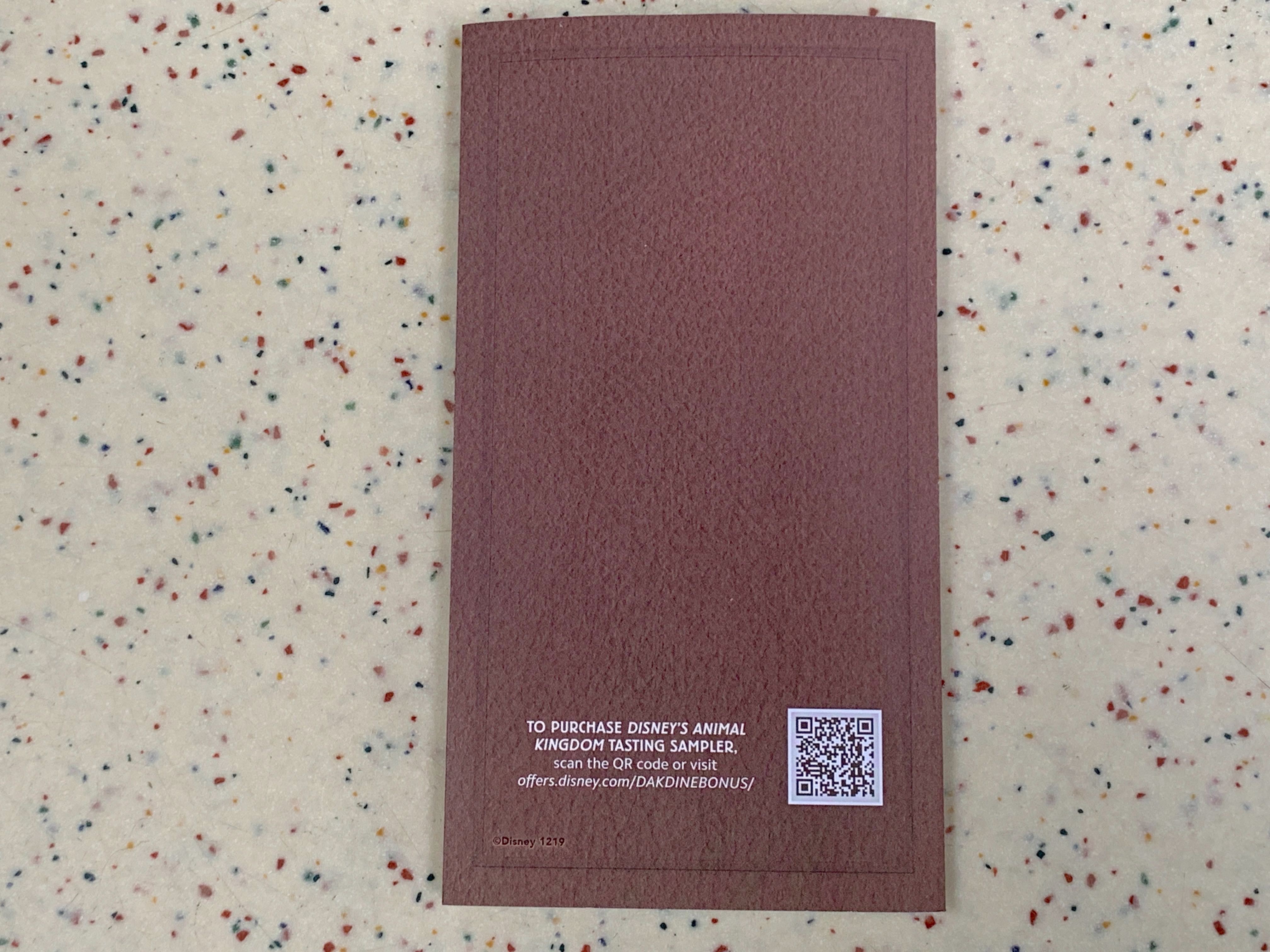 animal kindgom tasting menu december - back