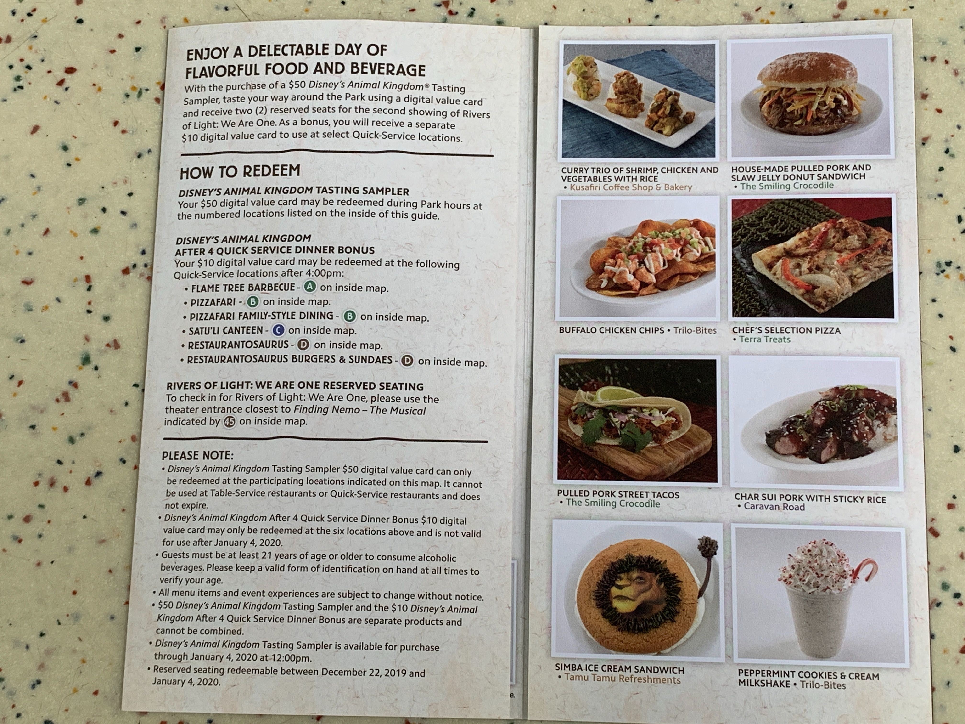 animal kindgom tasting menu december - inside overview