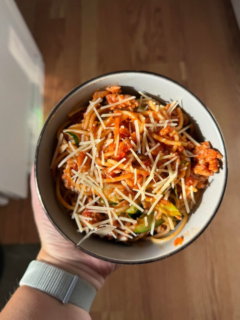 Pork Sausage Spaghetti Bolognese