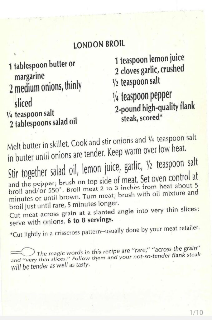 Scanning old recipes cards