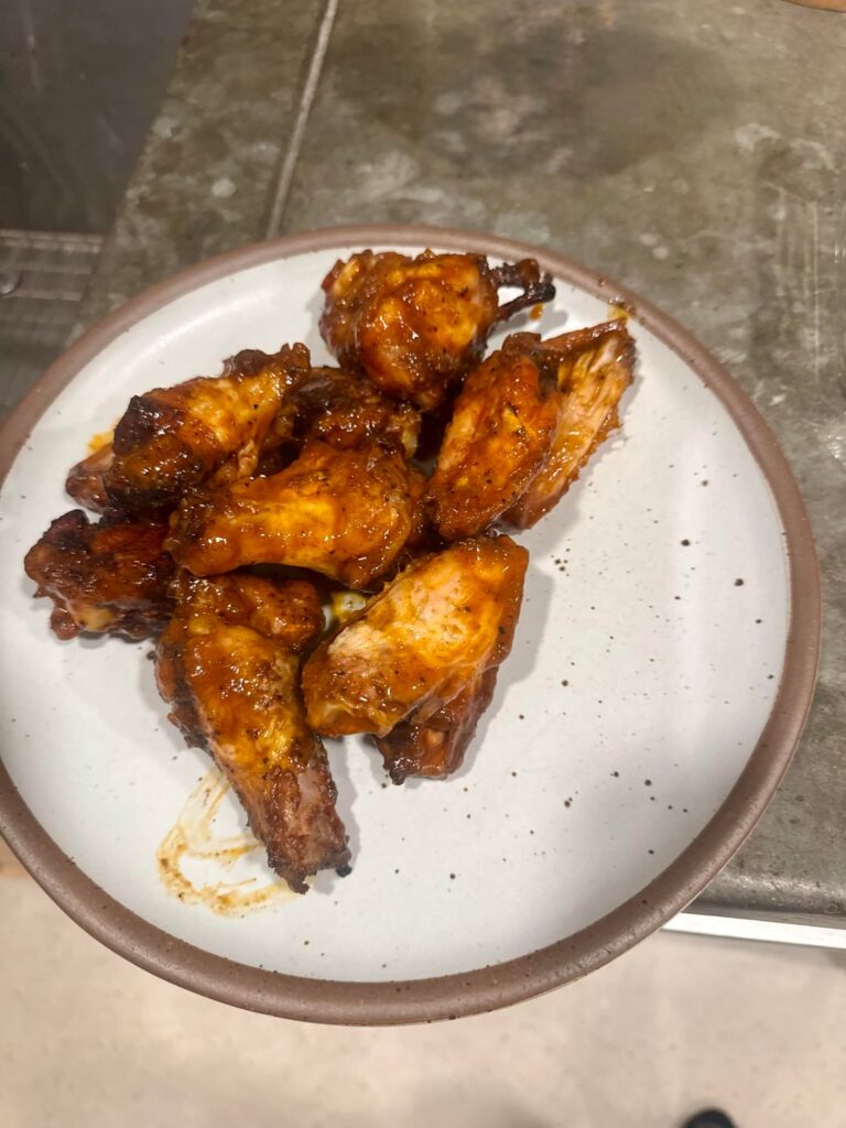 First attempt at wings on the smoker