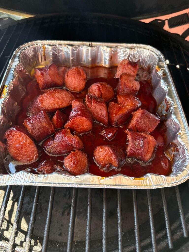 Smoked Sausage Burnt Ends!