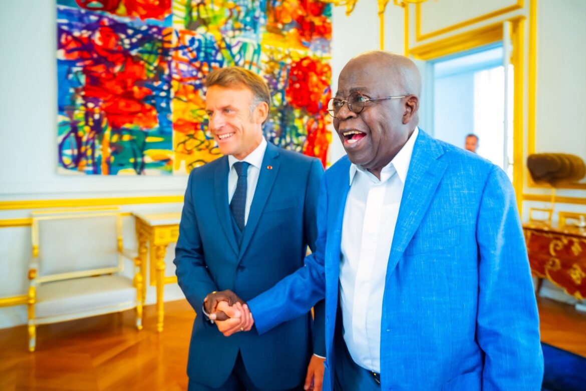 President Tinubu Enjoys Private Lunch With President Macron In France (Photo) President Tinubu Enjoys Private Lunch With President Macron In France (Photo)