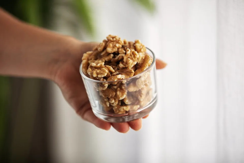 Eating walnuts was also found to help lower levels of harmful proteins that lead to accelerated brain aging (Getty Images/iStock)