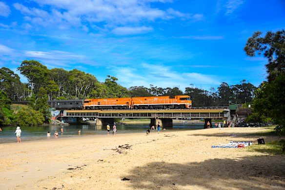 The Great Southern crossing Boambee Creek on the NSW coast.