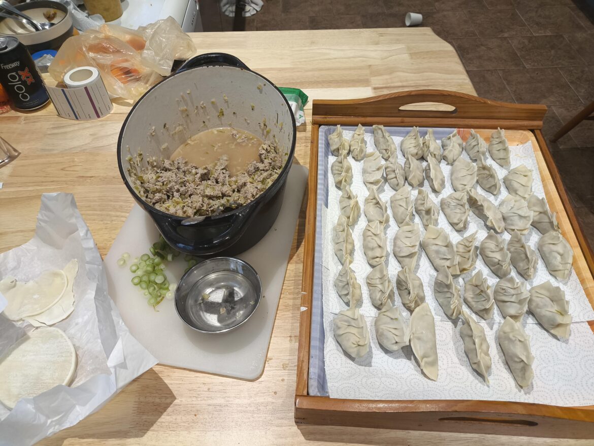 Pork and sweet heart cabbage dumplings