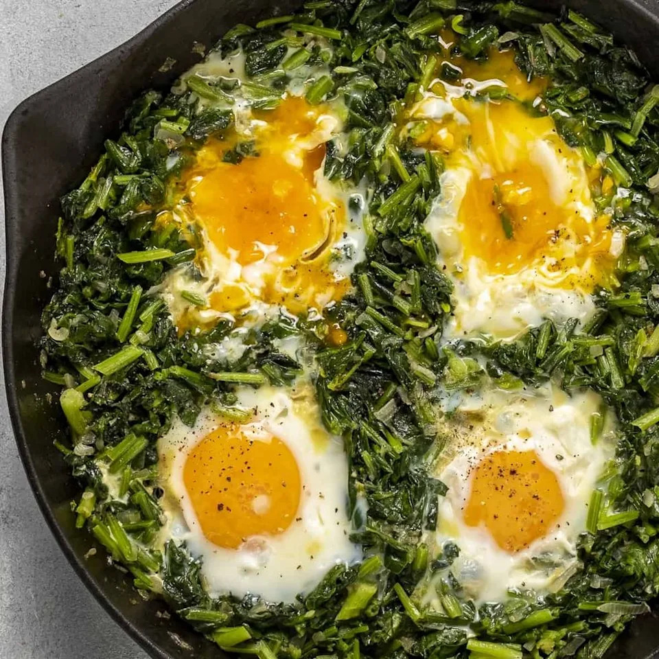 Spinach + Eggs | Rebecca Firsker