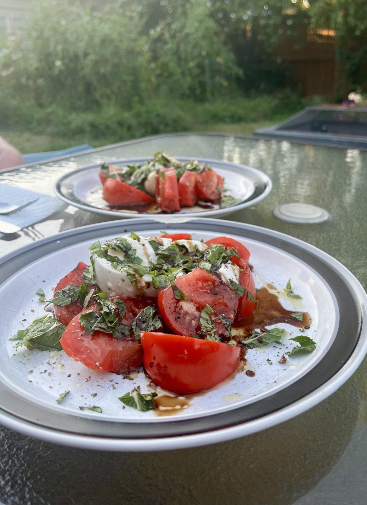 Nothing like eating a beautiful salad made with tomatoes grown 10 ft away! What’s your favourite 🍅 dish??