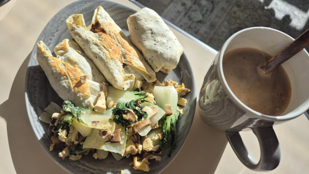 Burritos? 76 g protien I guess...