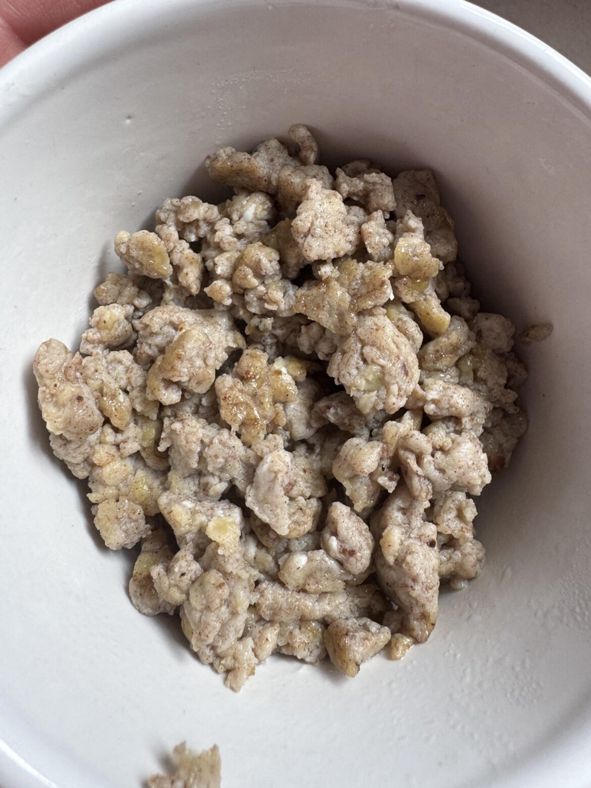 Any guesses? It’s not meat.