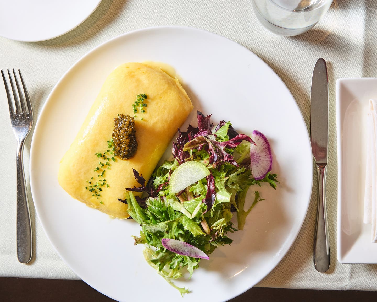 bistro du midi French omelette with caviar