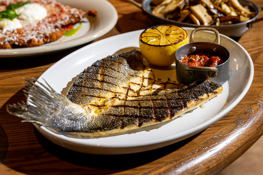Branzino at MIKA Photo courtesy of Evan Sung