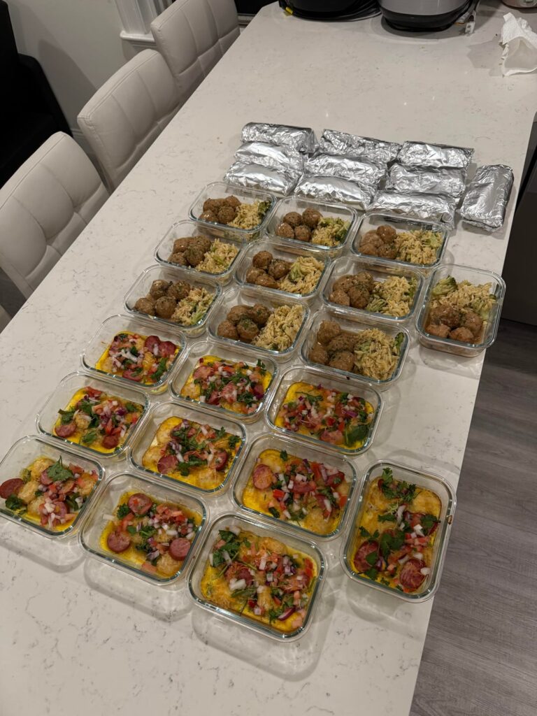 Last nights meal prep