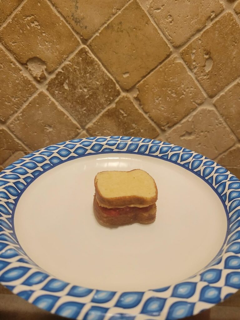 My attempt at the PB&J cookies