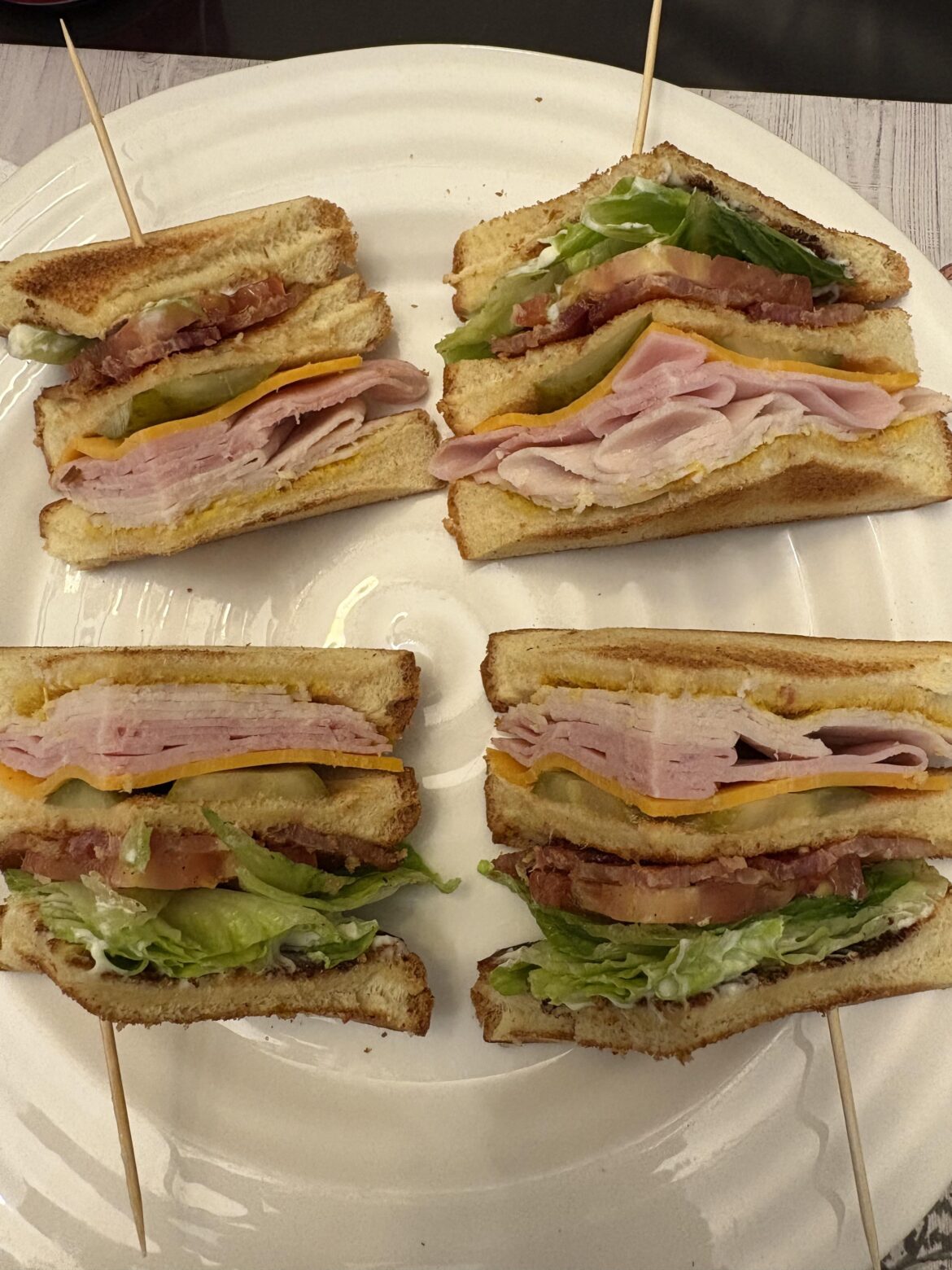 Can’t go wrong with a clubhouse sammich