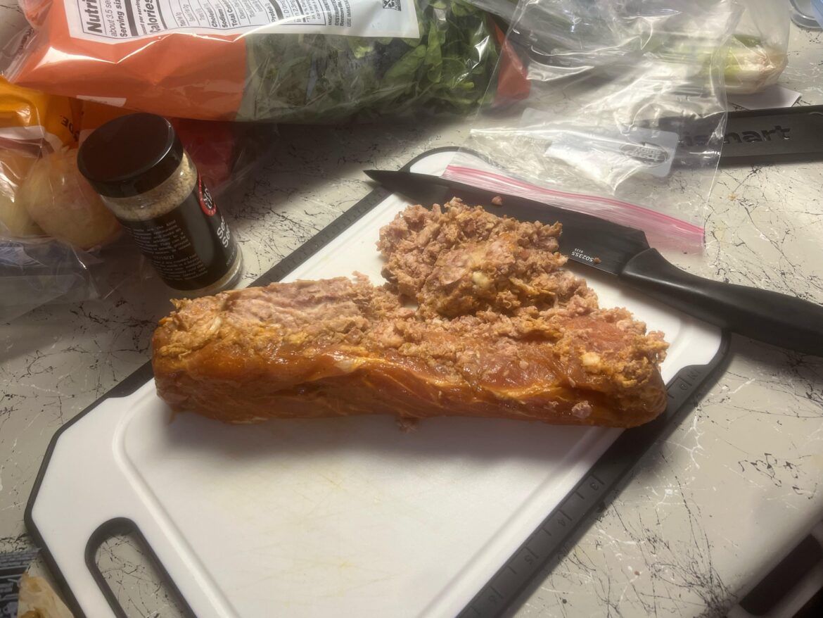 Ground meet under my pork tenderloin???