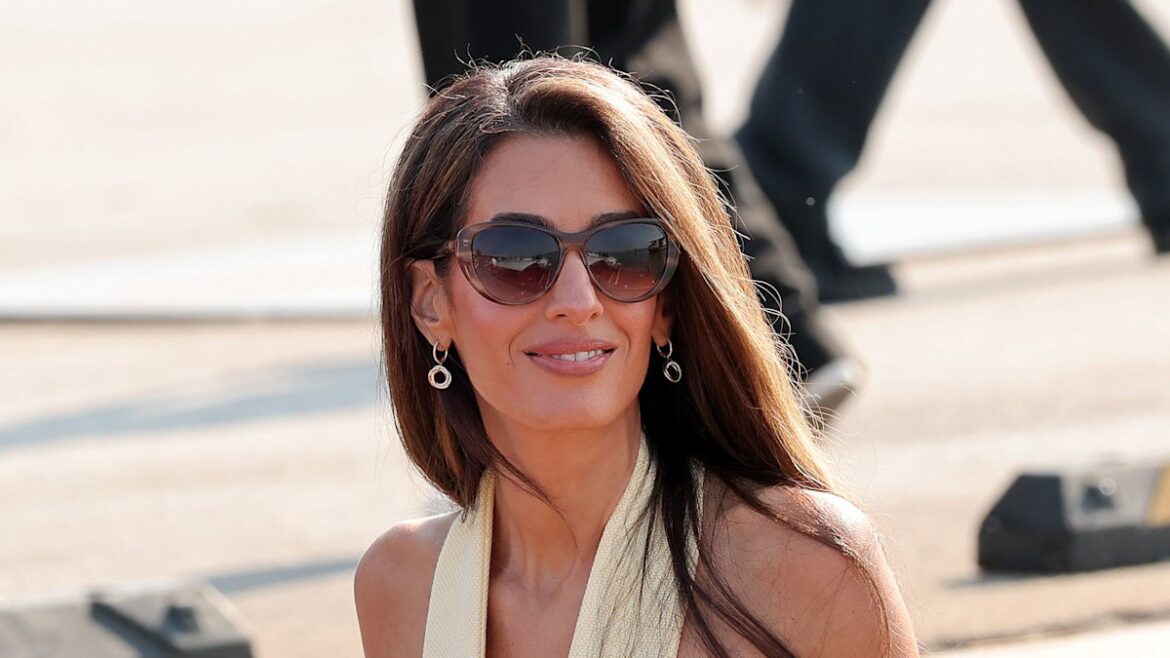 Amal Clooney glows in butter yellow ahead of Venice Film Festival Amal Clooney glows in butter yellow ahead of Venice Film Festival