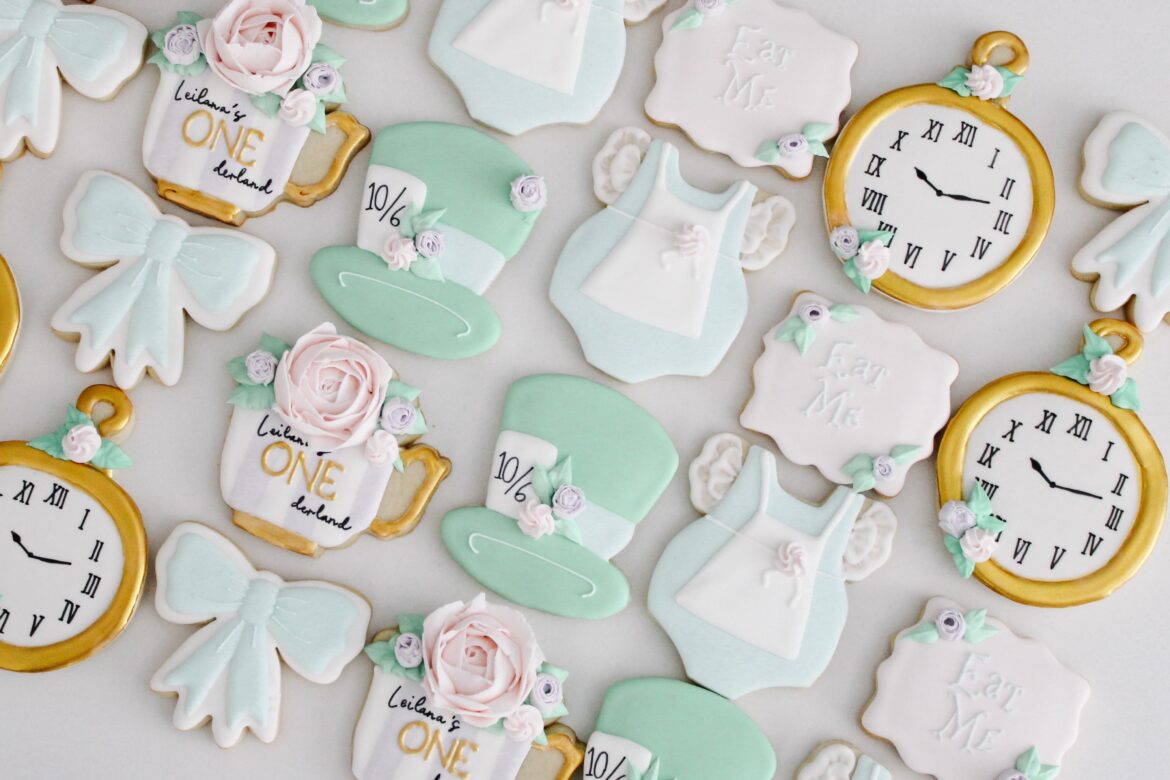 An Alice in Wonderland theme for someone’s first birthday celebration!