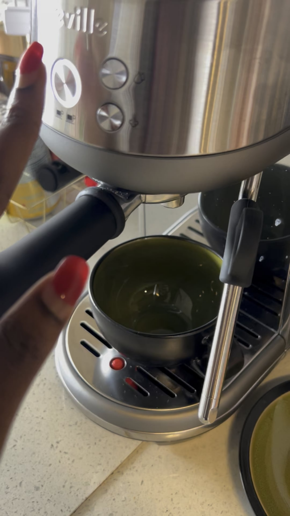 My second time making an espresso