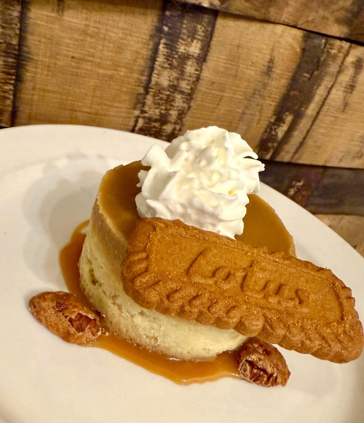 Bourbon Caramel Pecan Cheesecake.