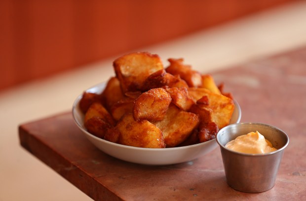 Fried Potatoes with pimentón aioli at The Redwood in Sebastopol...