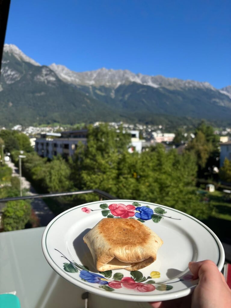 We have breakfast Crunchwraps at home