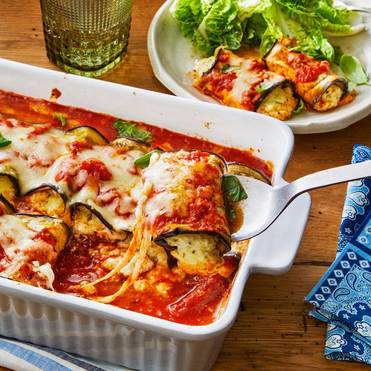 cheap dinner ideas eggplant rollatini  eggplant rollatini