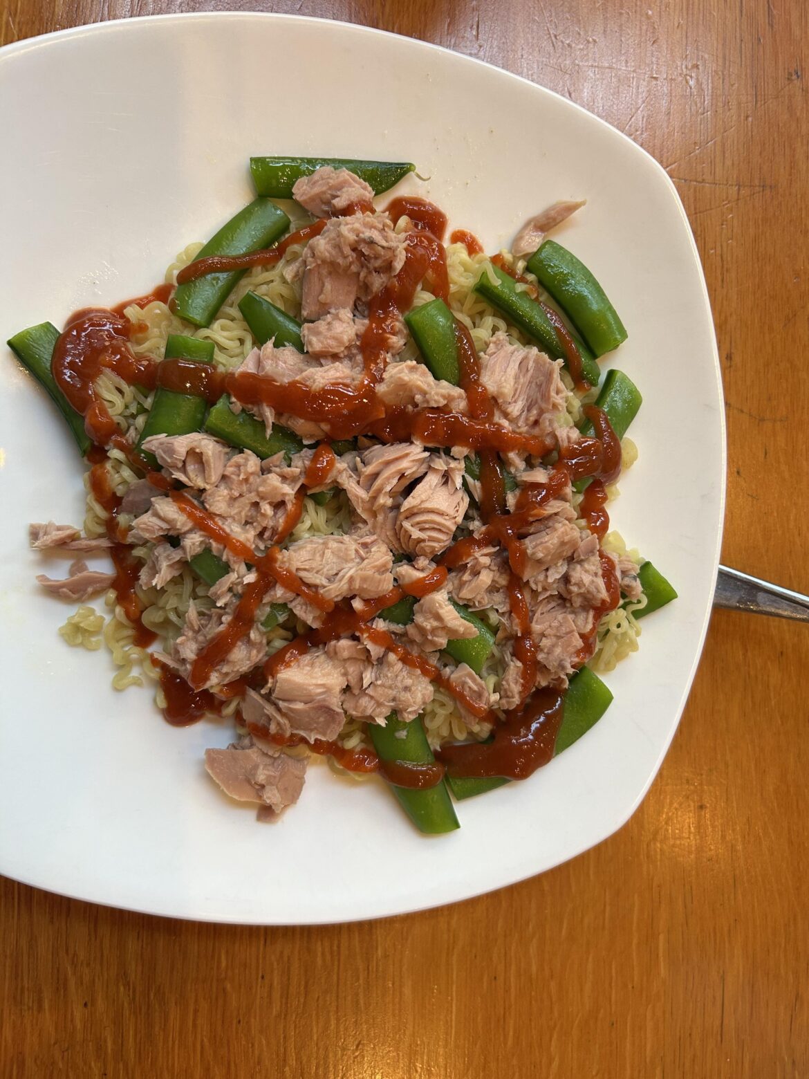 I fixed the tuna ketchup pasta