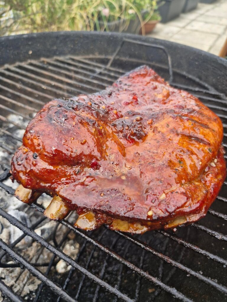 Smoked pork ribs