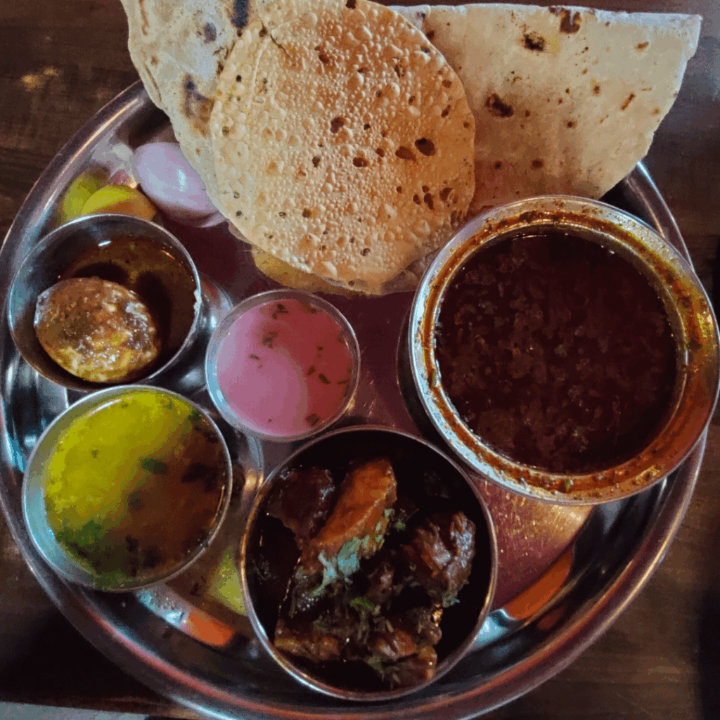 Chicken Thali at Wada
