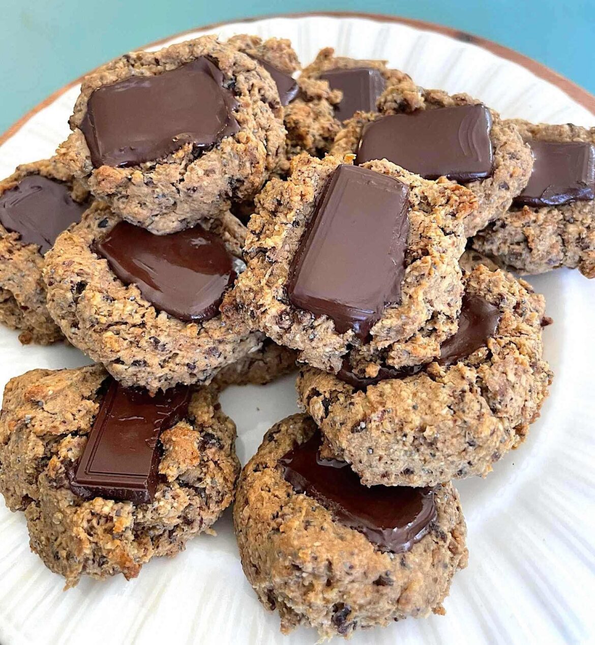 Peanut Butter Poppy Seed Cookies with Chocolate Chunks and Dates